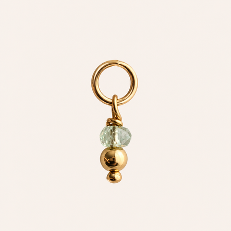 Aquamarine Crystal Charm - ISHKJEWELS