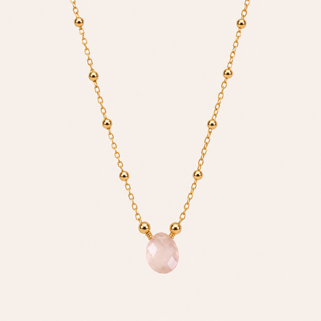 Morganite Free Form Necklace - ISHKJEWELS