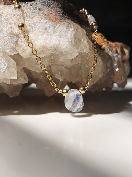 Moonstone Freeform Necklace - ISHKJEWELS