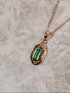 Soul Compass Olive Green Tourmaline Rose Gold Specimen 3 - ISHKJEWELS