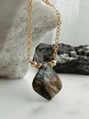 Blue Flash Labradorite Sacred Geometry - ISHKJEWELS