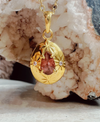 Soul Compass Pink Tourmaline Gold - ISHKJEWELS