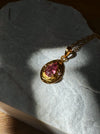 Soul Compass Pink Tourmaline Gold - ISHKJEWELS