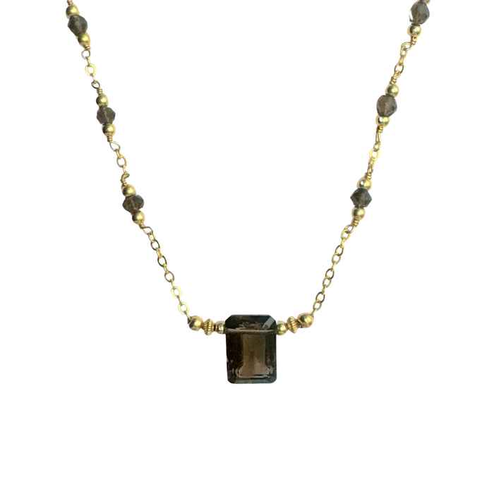 Smoky Quartz Emerald Cut - ISHKJEWELS