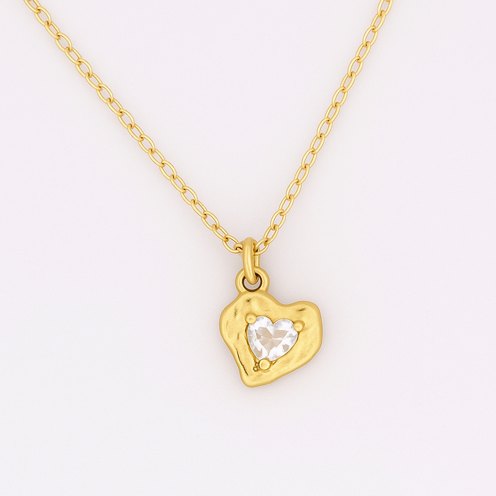 Molten Heart Necklace - ISHKJEWELS