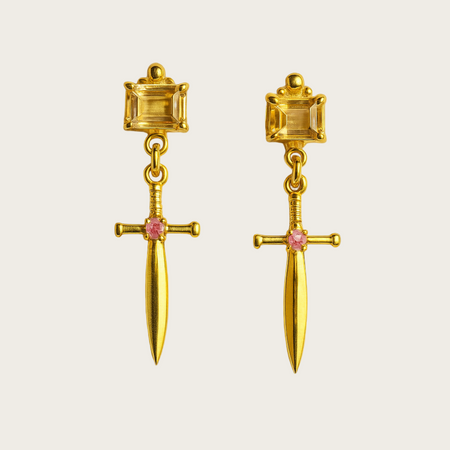 Sacred Sword Earrings - ISHKJEWELS