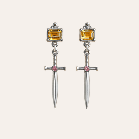 Sacred Sword Earrings - ISHKJEWELS