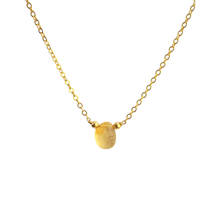 Citrine Free Form Necklace - ISHKJEWELS