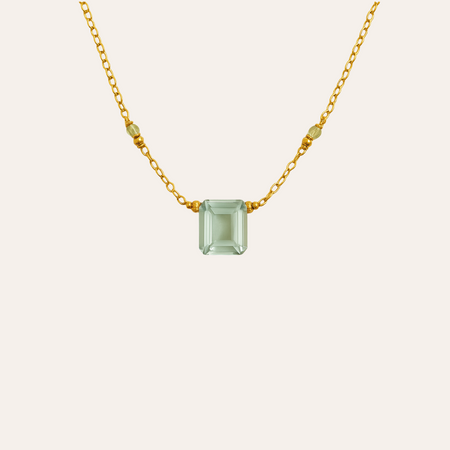 Green Amethyst Emerald Cut - ISHKJEWELS