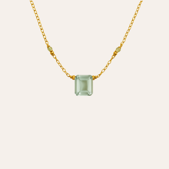 Green Amethyst Emerald Cut - ISHKJEWELS