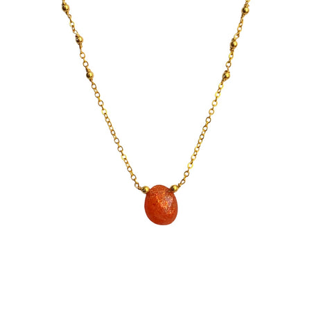 Sunstone Free Form Necklace - ISHKJEWELS