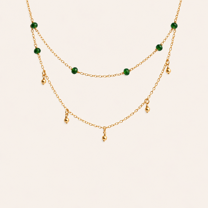 Gypsy Crystal Double Anklet