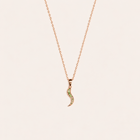 Corno Chilli Charm - Green Garnet - ISHKJEWELS