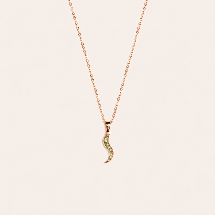 Corno Chilli Charm - Green Garnet - ISHKJEWELS