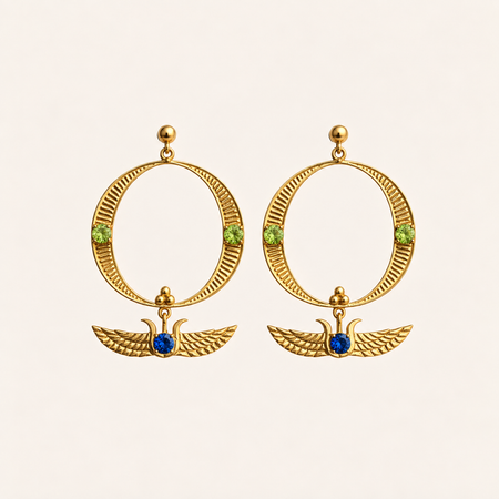 Blue Isis Earrings - ISHKJEWELS