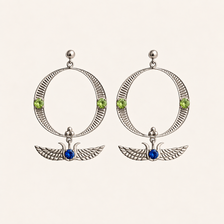 Blue Isis Earrings - ISHKJEWELS