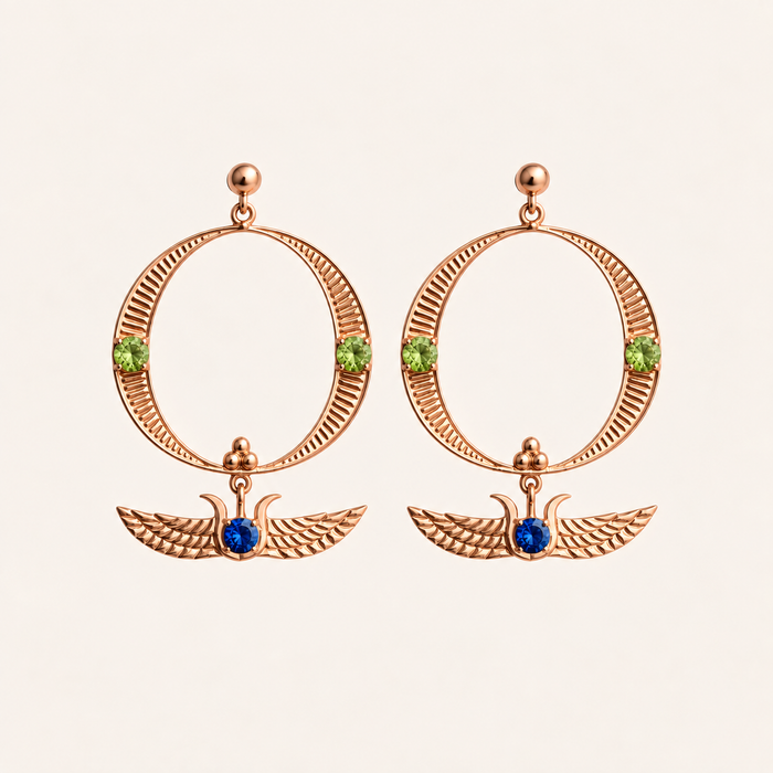 Blue Isis Earrings - ISHKJEWELS
