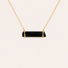 raw black tourmaline necklace - ISHKJEWELS