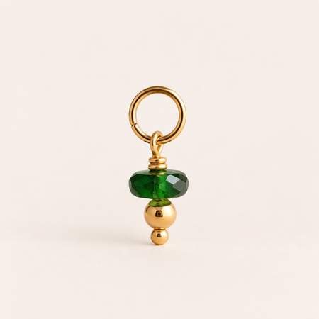 Emerald Crystal Charm - ISHKJEWELS