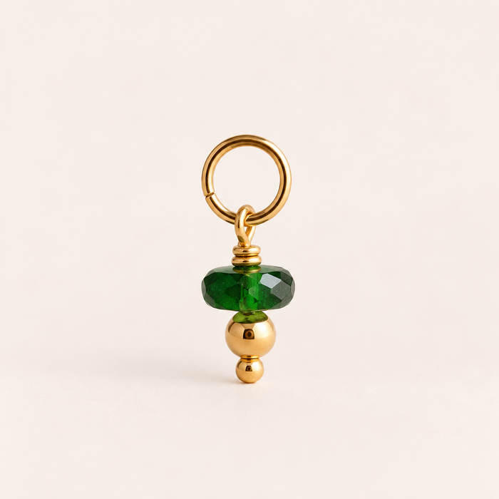 Emerald Crystal Charm - ISHKJEWELS