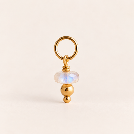 Moonstone Crystal Charm - ISHKJEWELS
