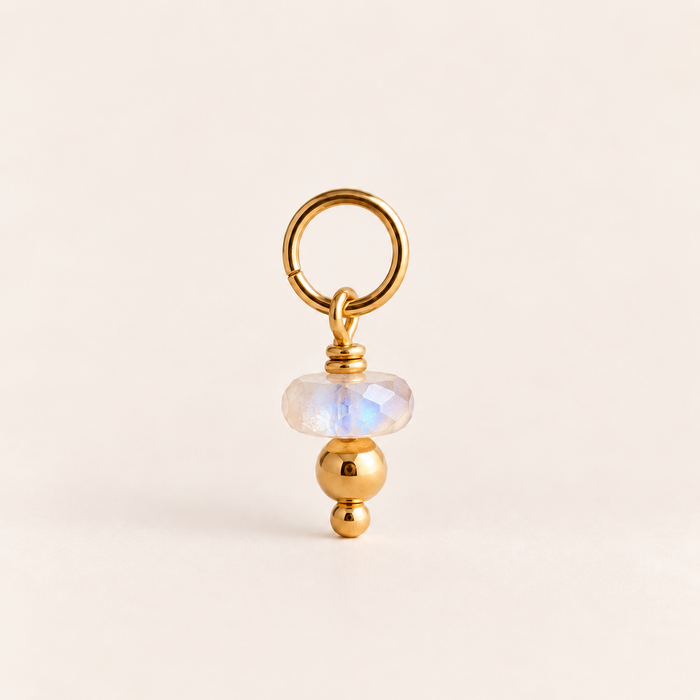 Moonstone Crystal Charm - ISHKJEWELS