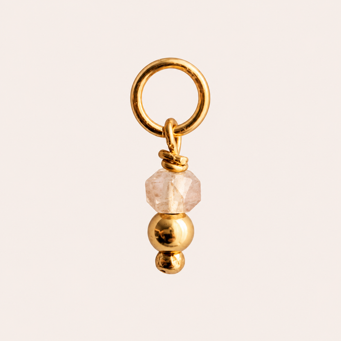 Imperial Topaz Crystal Charm - ISHKJEWELS
