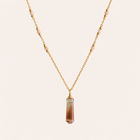 Imperial Topaz Necklace - ISHKJEWELS