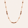 Red Garnet Lotus Necklace - ISHKJEWELS