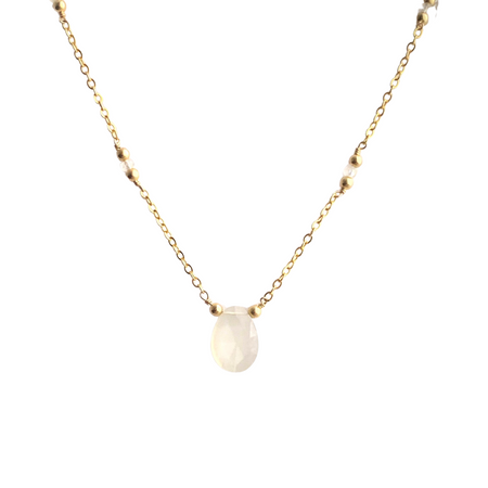 Pearlescent Moonstone Necklace - ISHKJEWELS