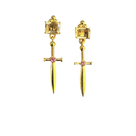 Sacred Sword Earrings - ISHKJEWELS