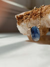 Bio Blue Kyanite Freeform Necklace - ISHKJEWELS
