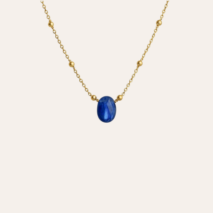 Bio Blue Kyanite Freeform Necklace