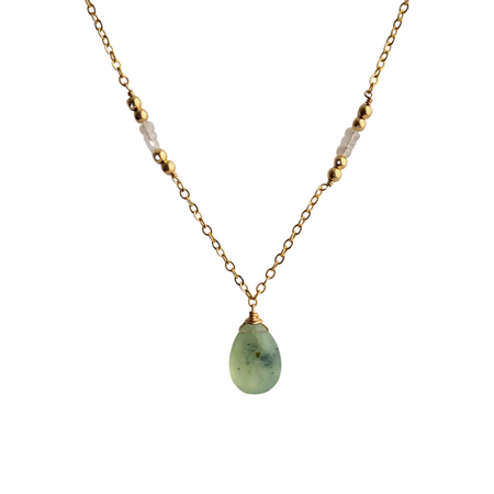 Prehnite Drop - ISHKJEWELS