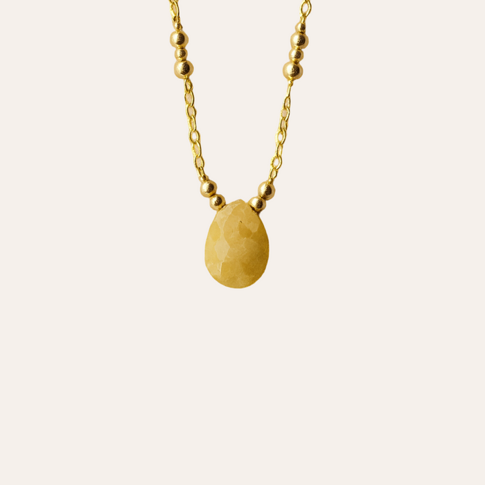Yellow Sapphire Freeform Necklace