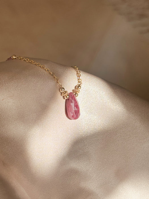 Pink Ruby Sacred Teardrop