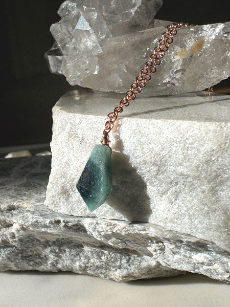 Blue Tourmaline Mini- Rose Gold - ISHKJEWELS