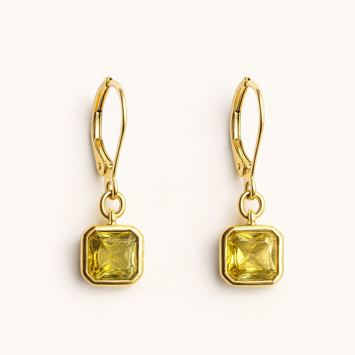 Peridot Drop Earring