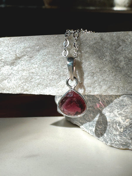 Pink Tourmaline - Silver - ISHKJEWELS