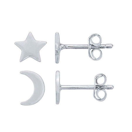 Starry Moon Stud - ISHKJEWELS