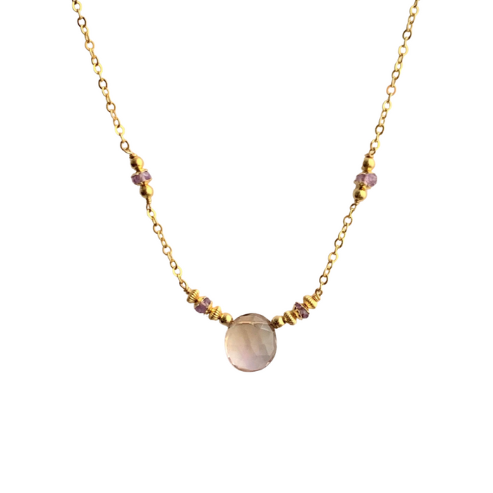 Ametrine Free Form Necklace - ISHKJEWELS