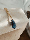 Blue Kyanite Point Necklace - ISHKJEWELS