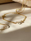 Diamond Quartz Solitaire Necklace - ISHKJEWELS