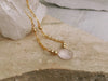 Rose Quartz Free Form Necklace - ISHKJEWELS