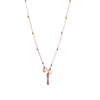 crystal initial necklace - mini crystal - ISHKJEWELS