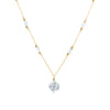 herkimer diamond necklace large - ISHKJEWELS