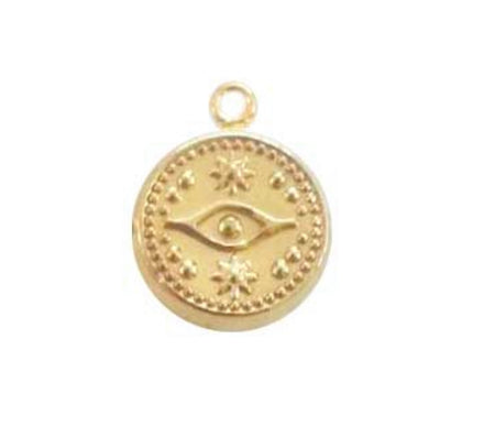 Evil Eye Universe Charm Gold - ISHKJEWELS