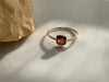 Garnet Earthed Ring - ISHKJEWELS