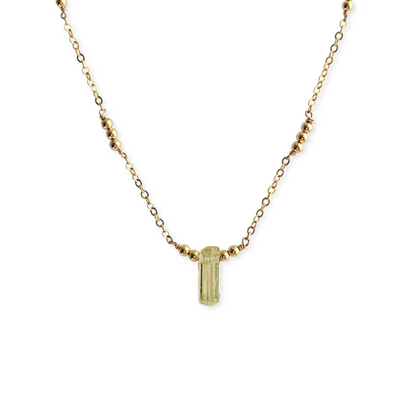 Golden Apatite Mini Necklace - ISHKJEWELS