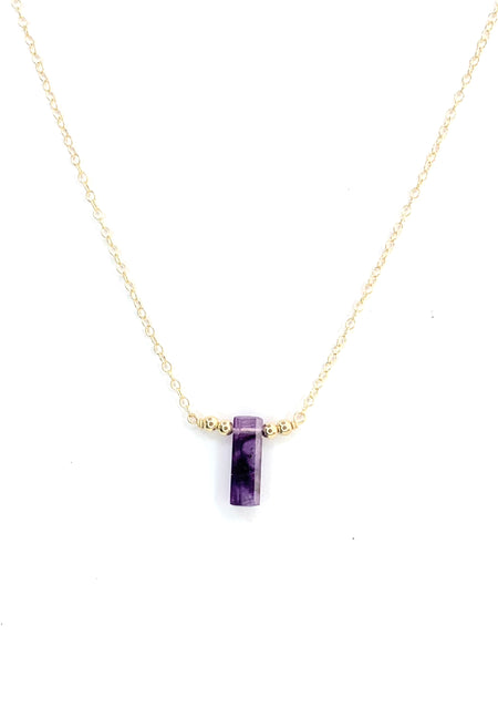 Amethyst Necklace Mini Healer - ISHKJEWELS